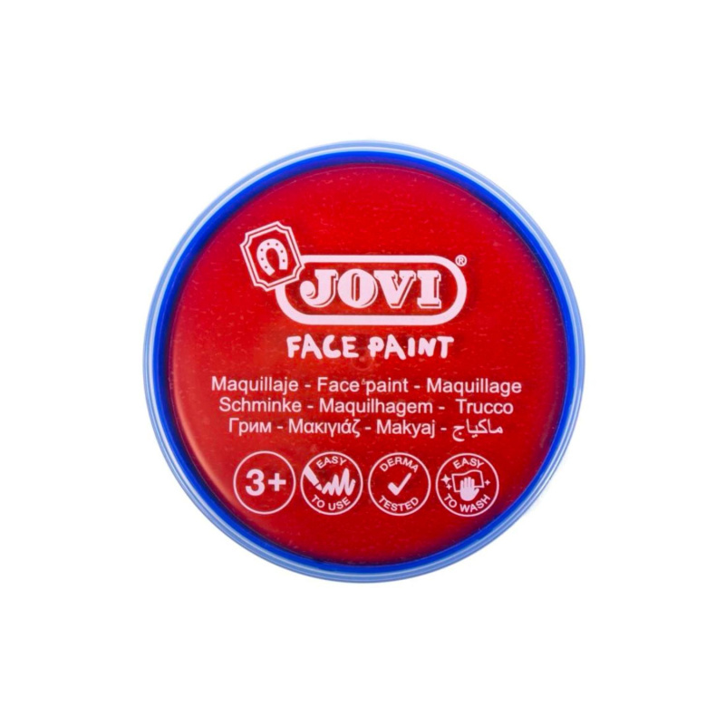JOVI, Farba na tvár, 8 ml, červená