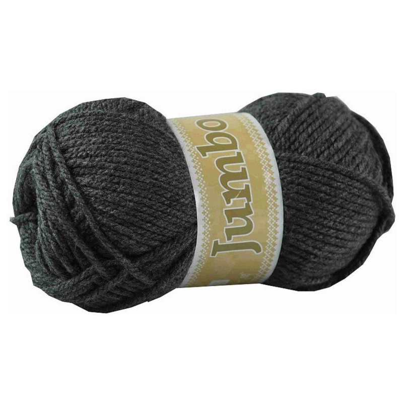 Jumbo, akrylová priadza, 100 g, cca 147 m, 909 čiernošedá
