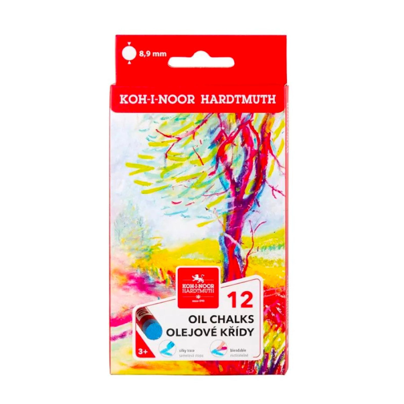 KOH-I-NOOR Sada umeleckých olejových pastelov, 12 ks