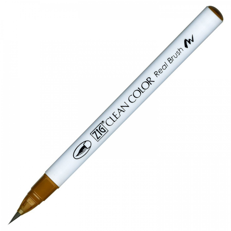 Kuretake, Clean Color Real Brush, 075 Brick Beige