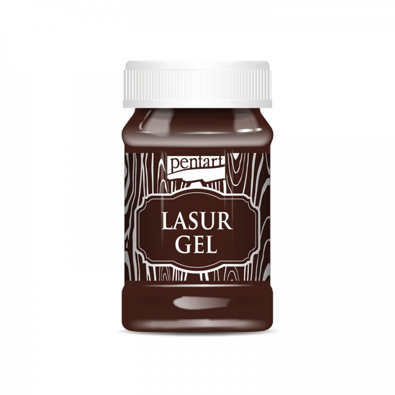 Lazúrový gél, 100 ml, gaštan