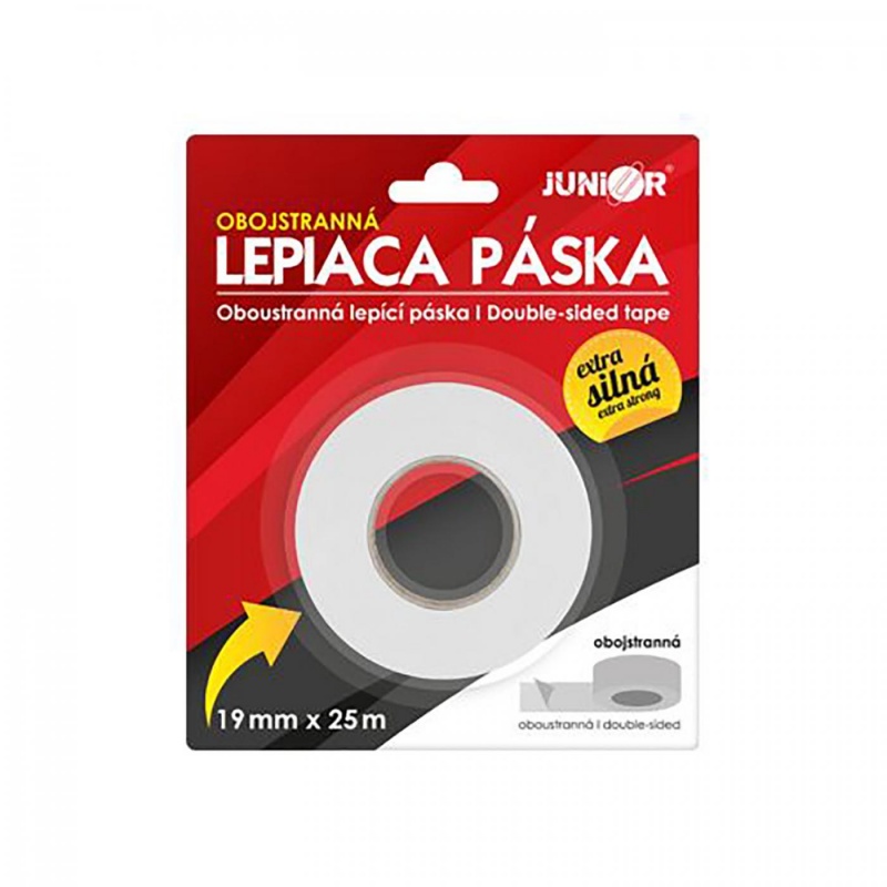 Lepiaca páska penová obojstranná JUNIOR 19mm x 3m