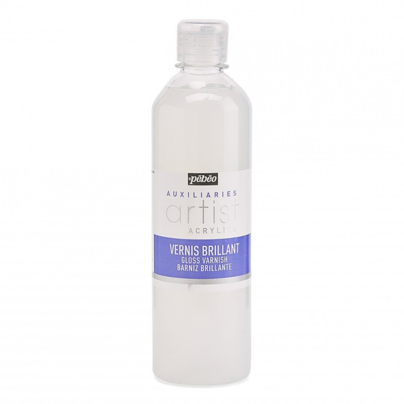 Lesklý lak na akrylové farby, 500 ml