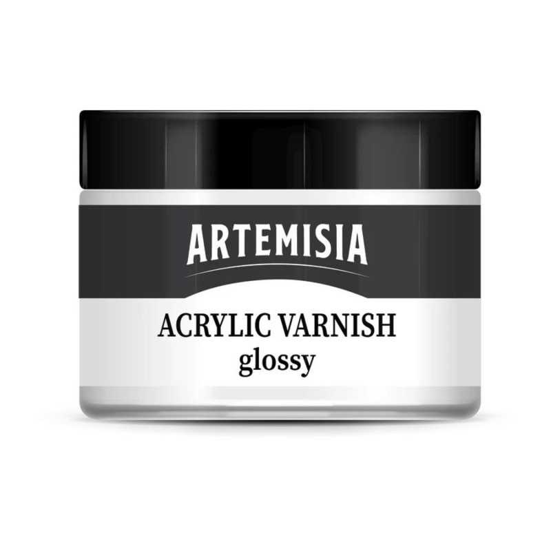 Lesklý lak na akrylové farby Artemisia, 150 ml