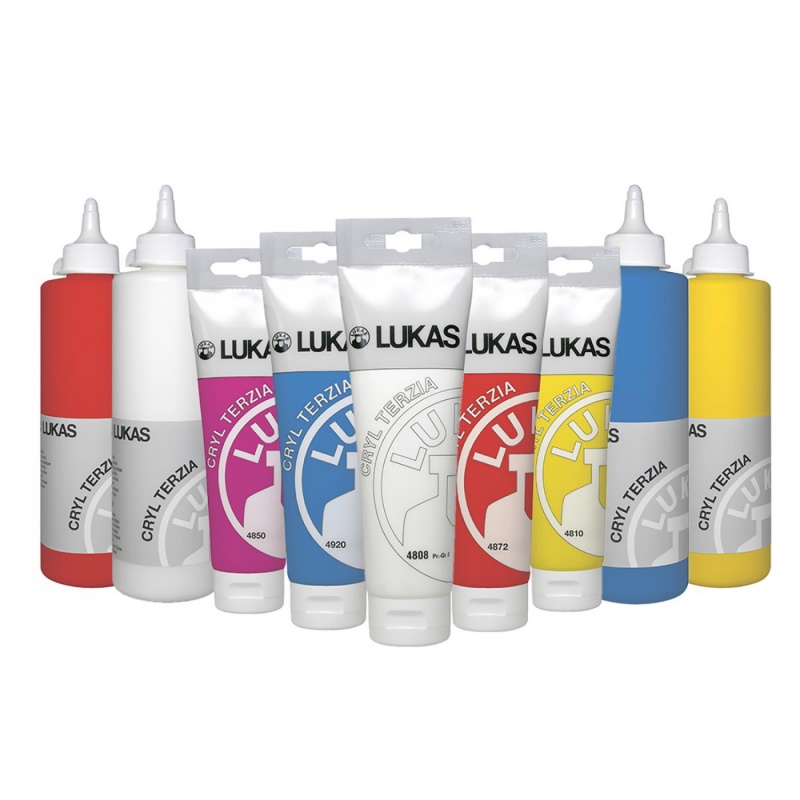LUKAS akrylová farba TERZIA 125 ml, Primary Yellow