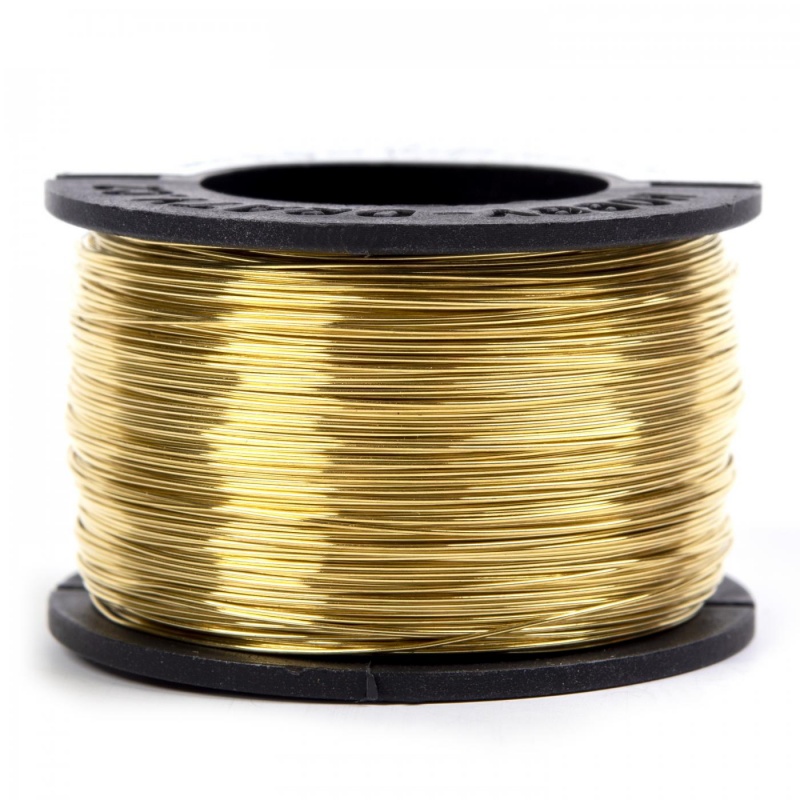 Mosadzný drôt 0,7 mm, cievka 50g, návin 17 m