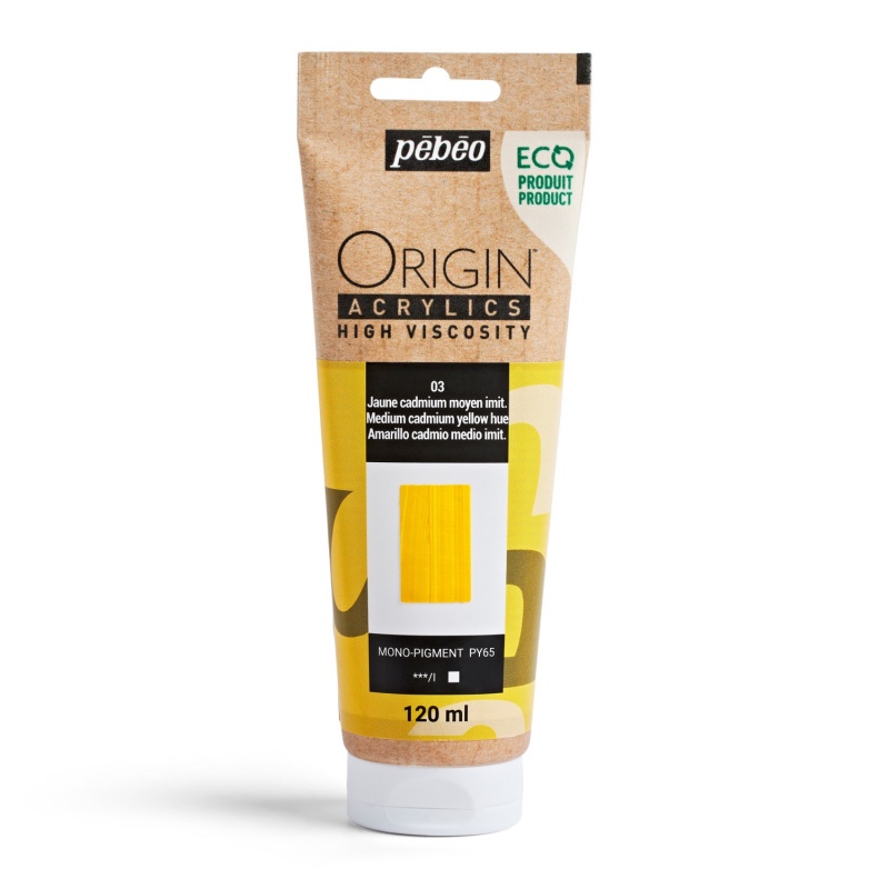 Origin Acrylics, 120 ml, medium cadmium yellow hue