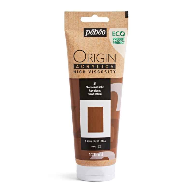 Origin Acrylics, 120 ml, raw sienna