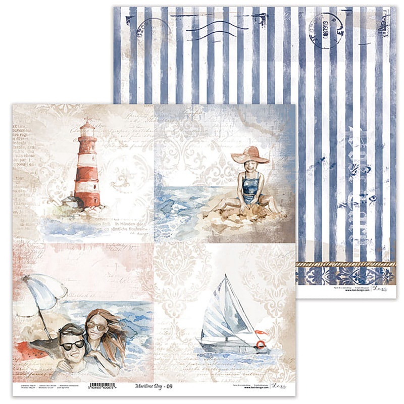 Papier na scrapbooking, Maritime Day 09