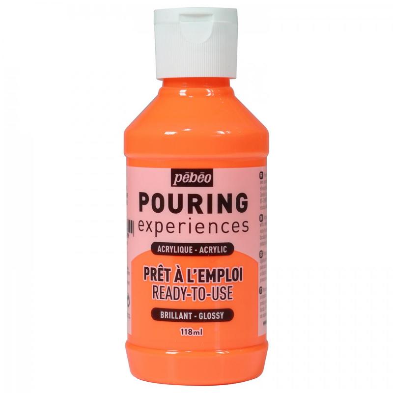 PEBEO Pouring experiences, Fluores. orange, 118 ml
