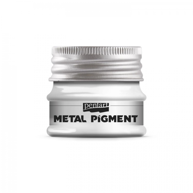 Pigmentový prášok, kovový, 8 g, strieborná