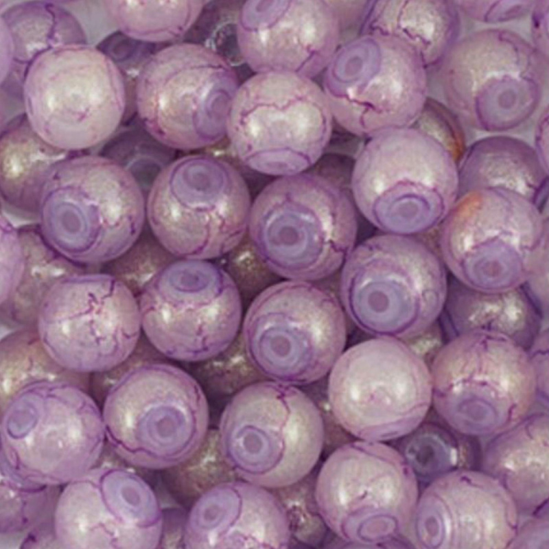 Praskačky gulička fialovozlatá 4 mm, 20 ks