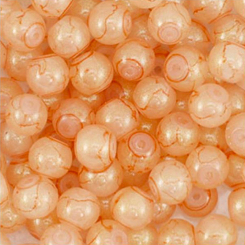 Praskačky gulička oranžovozlatá 4 mm, 20 ks