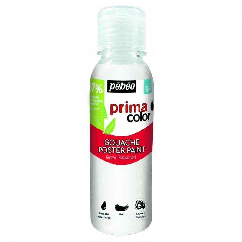 Primacolor Liquid, temperová farba, 150 ml, 055 White pearl