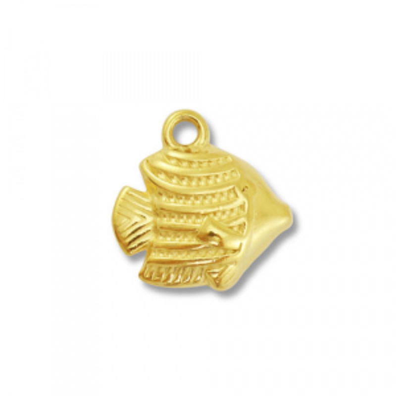 Prívesok z nerezovej ocele, ryba zlatá