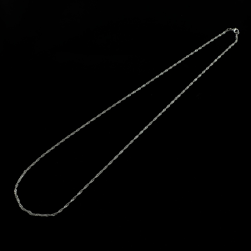 Retiazka so zapínaním, chirurgická oceľ, zatočená, dĺžka 54 cm