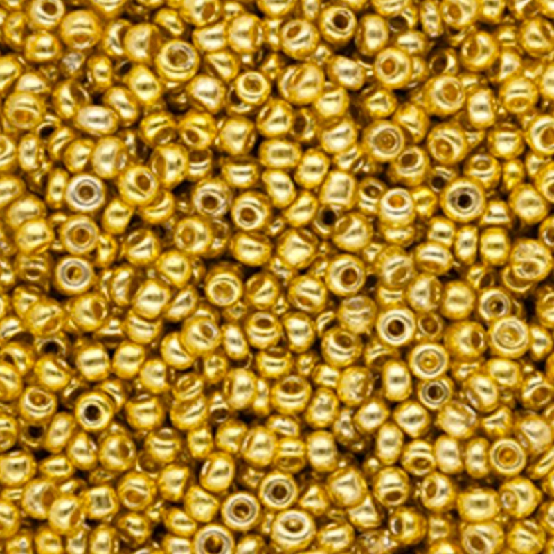 Rokajl, metalická zlatožltá 4 mm, 50 g