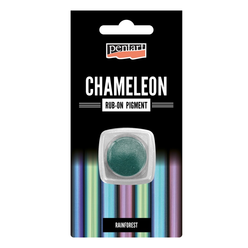 Rub-on pigmentový prášok, chameleón-chrómový efekt, 0,5 g, dažďový prales
