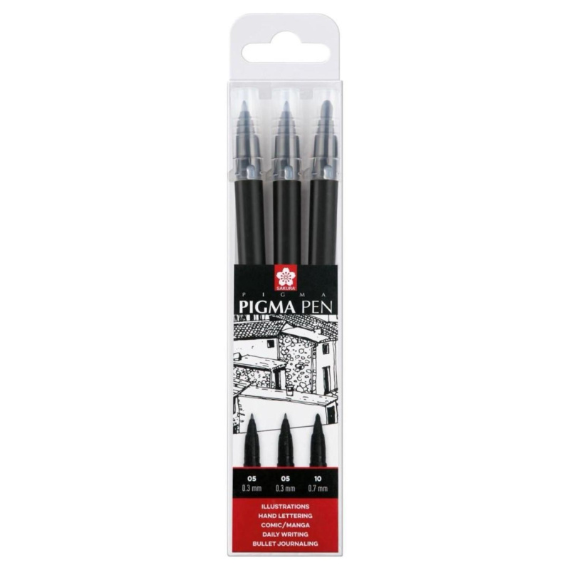 SAKURA Pigma Calligrapher 3 ks