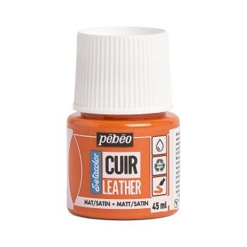 SETACOLOR Leather, farby na kožu, 45ml, 04 Orange