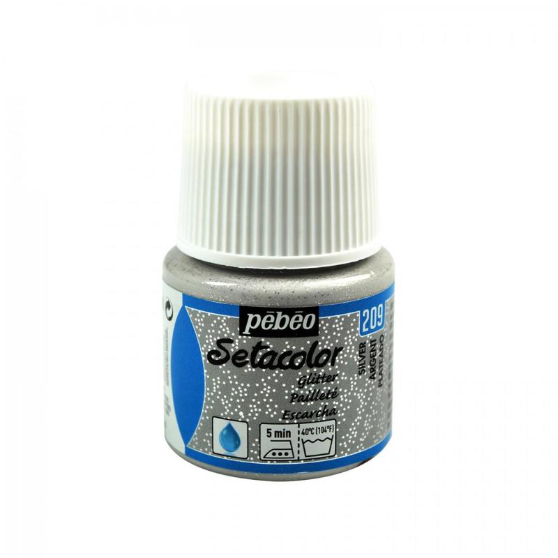 Setacolor light 45 ml, glitter, 209 Silver