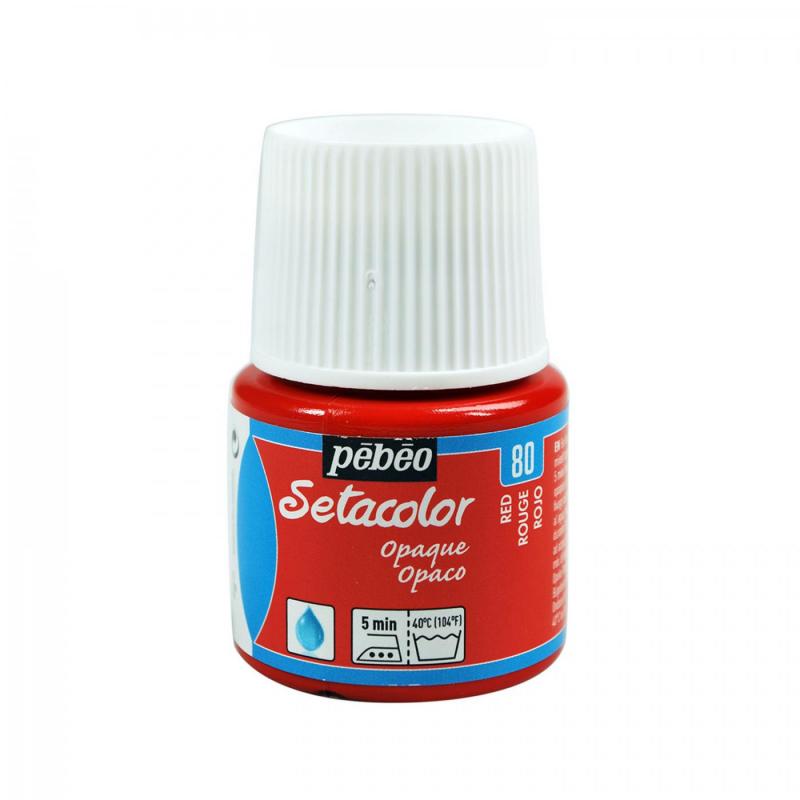 Setacolor opaque 45 ml, 80 Red