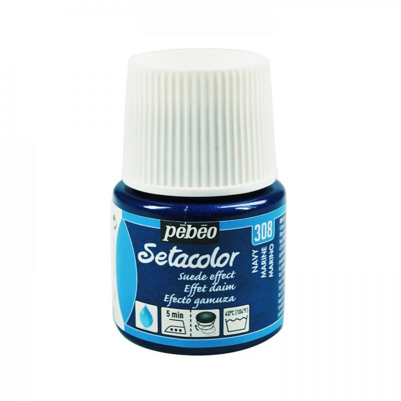 Setacolor opaque 45 ml, Suede, 308 Navy