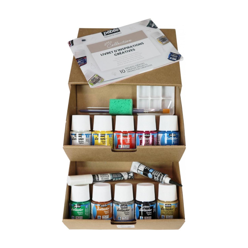 Setacolor opaque variácia 1, sada veľká 10 x 45 ml