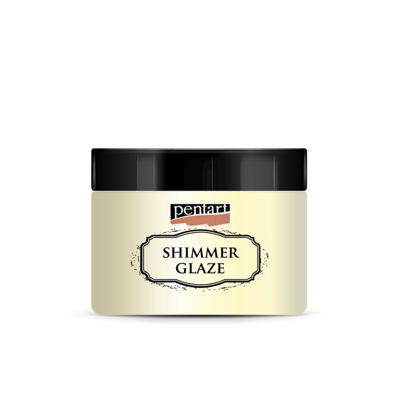 Shimmer Glaze pasta, 150 ml, biela perleťová