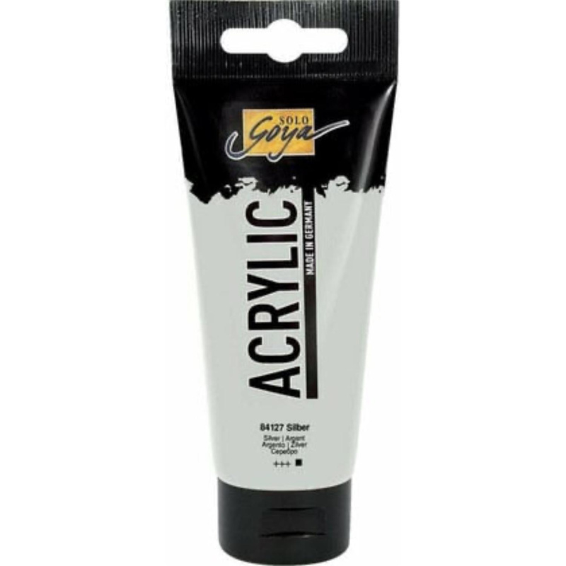 SOLO GOYA, akrylová farba strieborná 100 ml