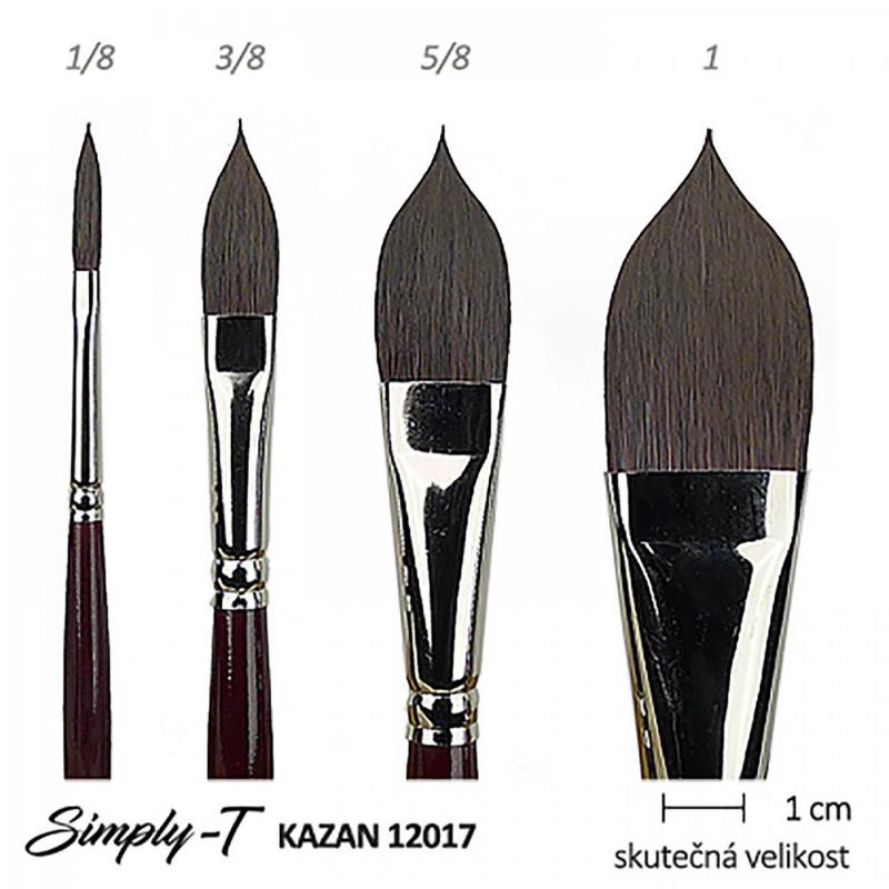 Štetec t_brush Kazan, mačací jazýček, 5/8