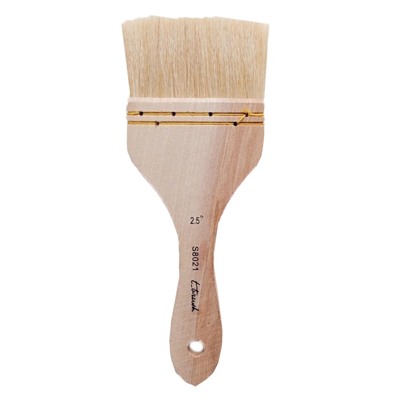 Štetec t-brush S8021, kozí vlas, široký plochý, 8 cm