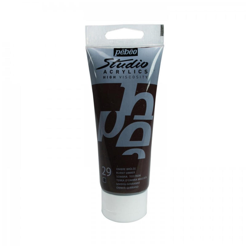 Studio Acrylics 100 ml, 29 Burnt umber