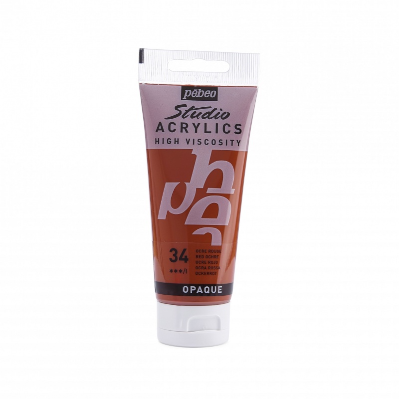 Studio Acrylics 100 ml, 34 Red ochre