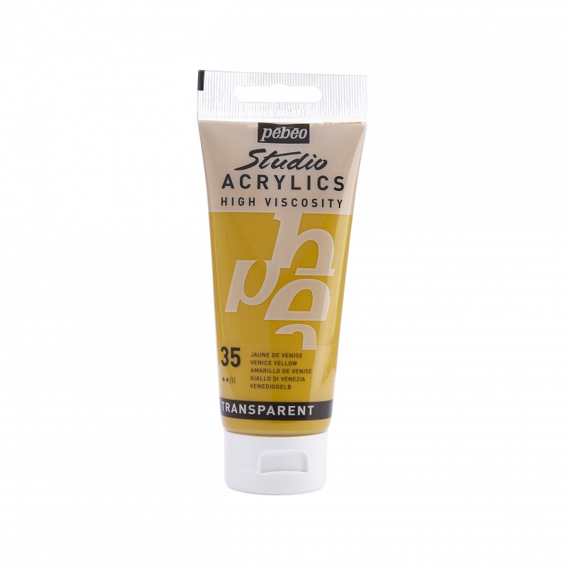 Studio Acrylics 100 ml, 35 Venice yellow