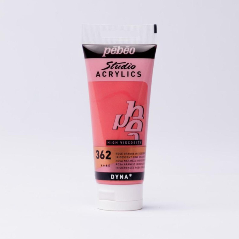 Studio Acrylics 100 ml, 362 Iridescent Pink Orange