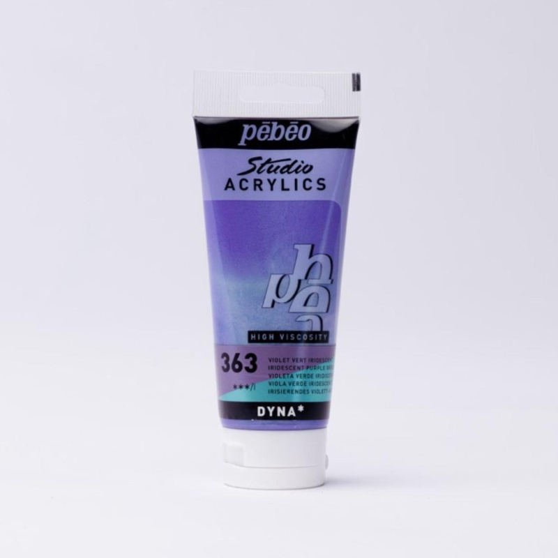 Studio Acrylics 100 ml, 363 Iridescent Purple Green