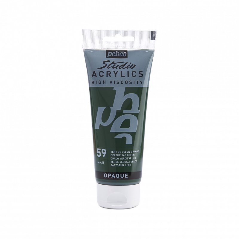 Studio Acrylics 100 ml, 59 Opaque Sap green