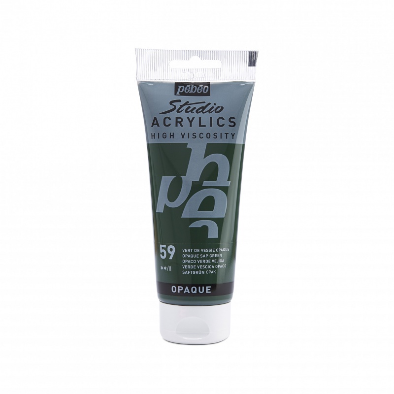 Studio Acrylics 100 ml, 59 Opaque Sap green