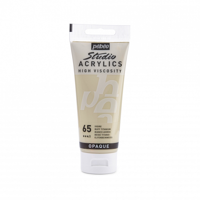 Studio Acrylics 100 ml, 65 Buff titanium