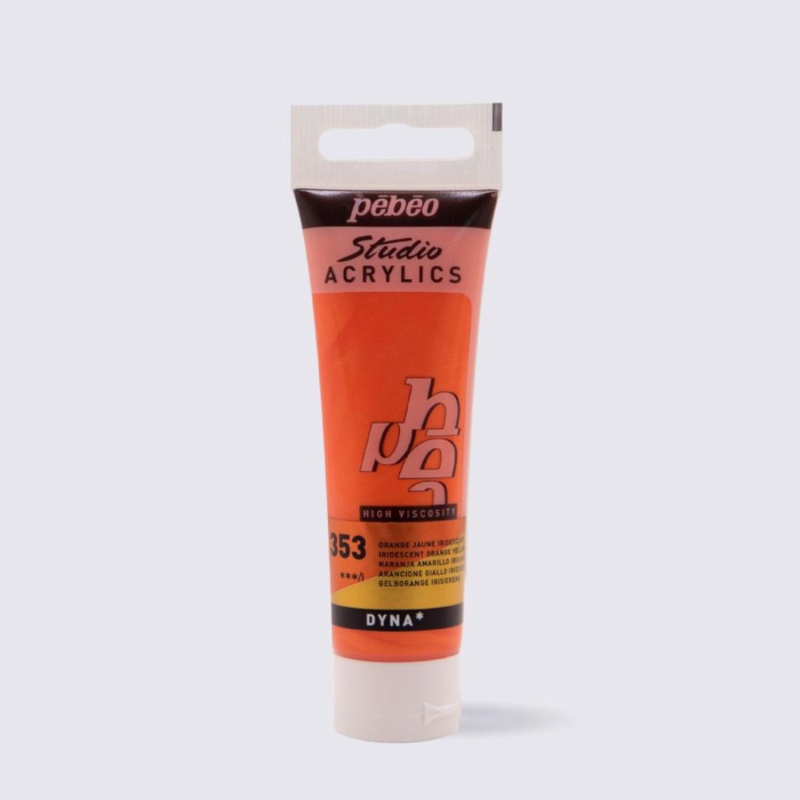Studio Acrylics 30 ml, 353 Iridescent Orange Yellow
