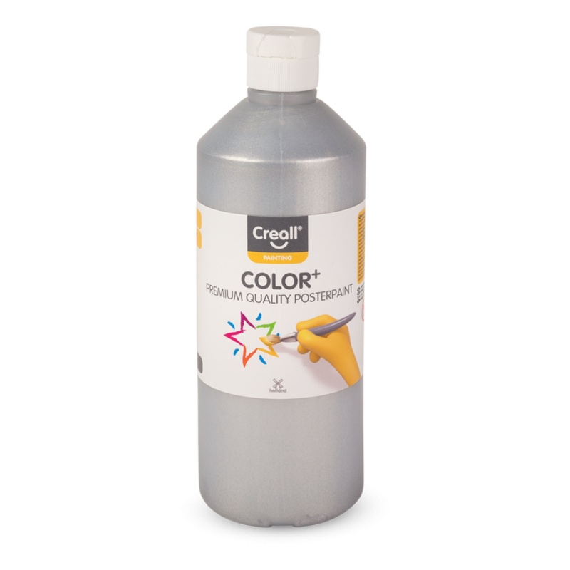 Temperová farba, 500 ml, strieborná