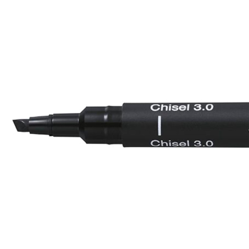 UNI PIN marker, zrezaný hrot, 3 mm čierny