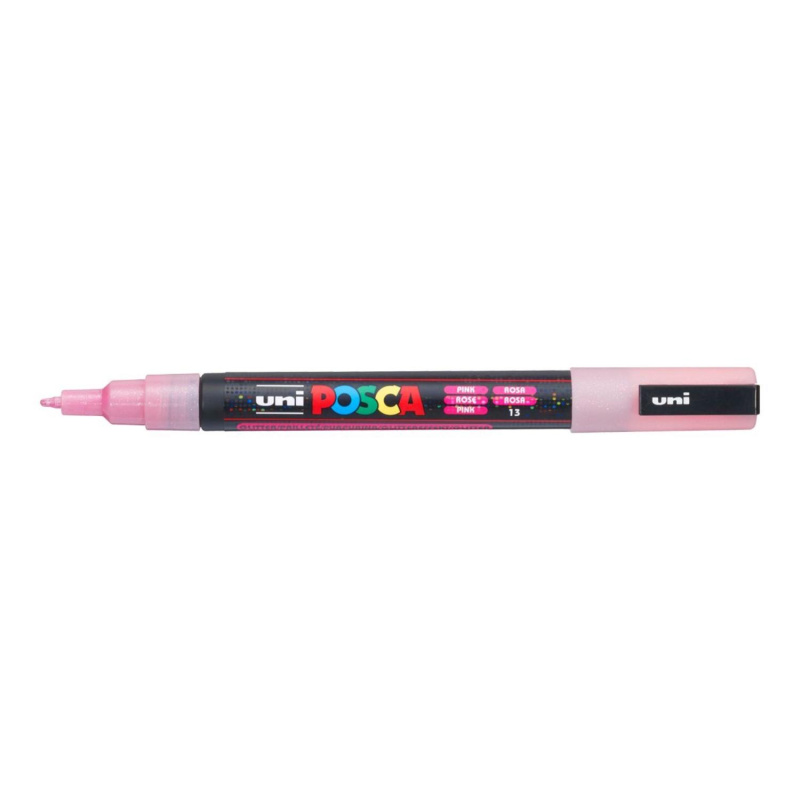 Uni Posca fixka PC-3ML, 1,3 mm, rúžová glitter