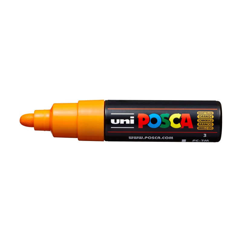 Uni Posca fixka PC-7M, 4,5-5,5 mm, výrazná žltá