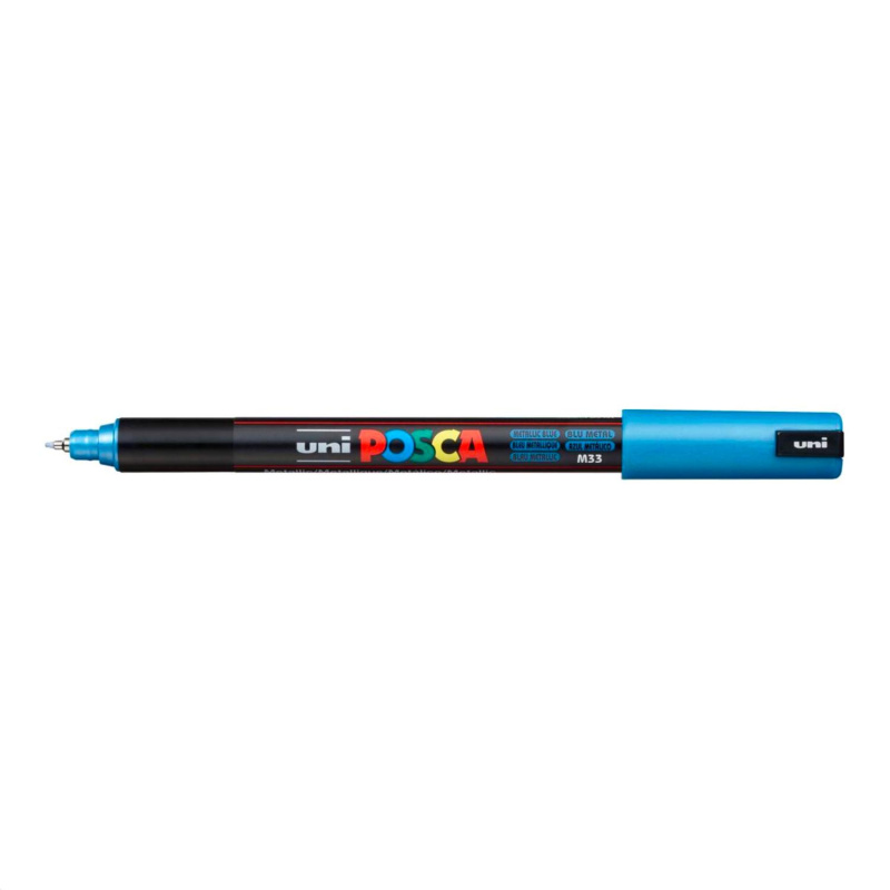 Uni Posca liner PC-1MR, 0,7 mm, metalická modrá