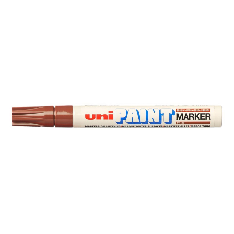 UNI PX-20 laková fixka, 2,2 - 2,8 mm hnedá