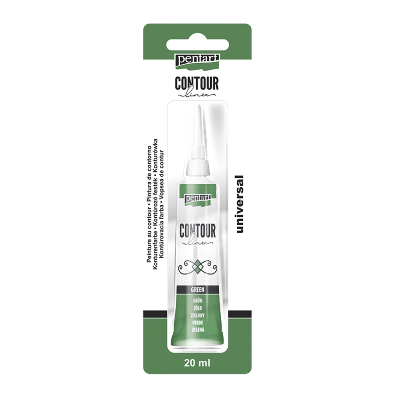 Univerzálna kontúrovacia farba 20 ml zelená