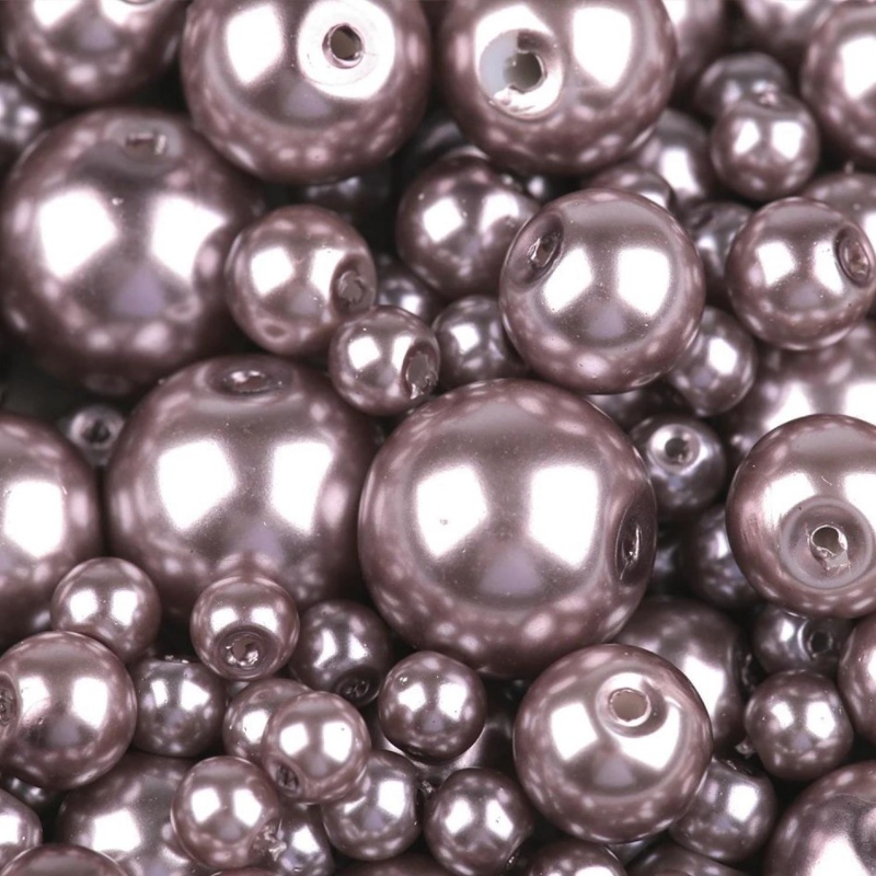Voskované perly 12 mm, 15A staroružová 10 ks