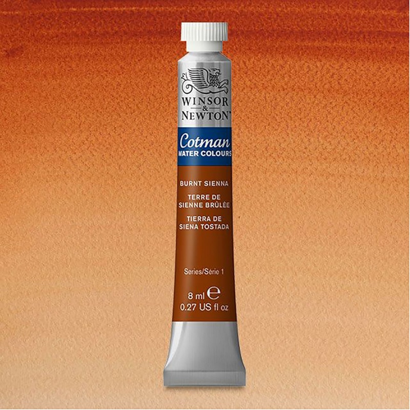 Winsor&Newton, Cotman, akvarel, Burnt Sienna